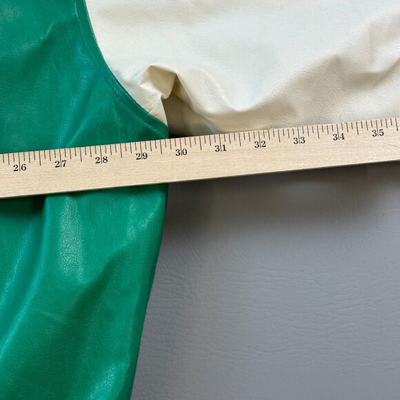 Vintage Wright State Raiders Jacket Mens 2XL Green Steve & Barrys WSU Letterman - Picture 15 of 16